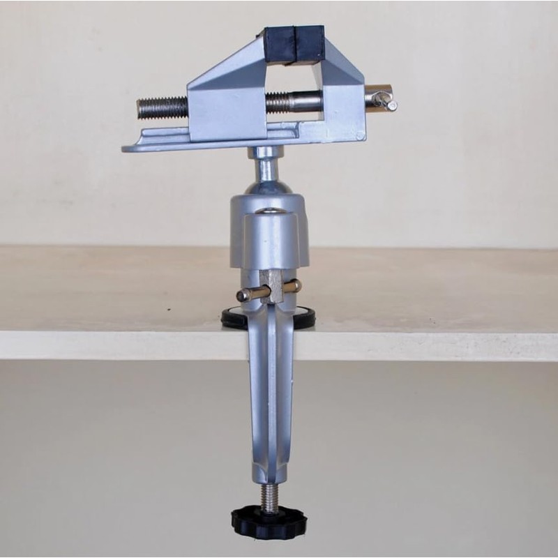 ZONADA 360° Rotating Table Bench Vise Aluminum Clamp for Hobby