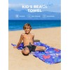 Diveblues Kids Microfiber Beach Towel - Quick Dry, Sand Free