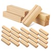 Ipetboom 30 Pcs Wooden Card Holders Rectangular Memo Stands for