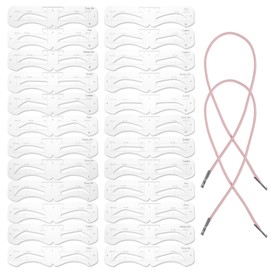 4 Sets Eyebrow Stencils, Eye Brow Stencils for Women, Eyebrow Shaping Kit with Elastic, Reusable Templates for Perfect Brows