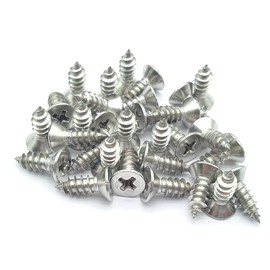 QZFEPBRM 185pcs 304 Stainless Steel Self Tapping Screws Assortment Set Flat Head Self Drilling Screw Sheet Metal Screws,（M3×10,M3x20,M4x16,M4x20，M4x25,M4x30）, Silver