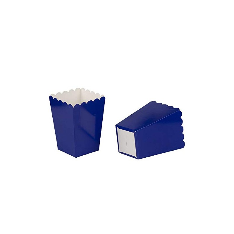 Navy blue Popcorn Boxes Mini Paper Popcorn Box for Party,Pack