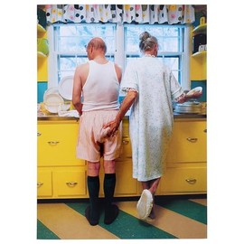 Woman Goosing Husband Funny Birthday Card