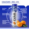 EVÄM Calcium Magnesium D3 Effervescent Tablets, Mandarin Flavour, 3 x