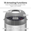 Elite Gourmet EBM8103SS Programmable Bread Maker Machine, 3 Loaf Sizes,