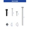 AEEAST 38Pcs Stainless Steel Inner Batwing Fairing Bolt Windshield Trim