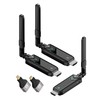 Wireless HDMI Transmitter and 2 Receivers, 350M/1148FT 1080P HD Output,