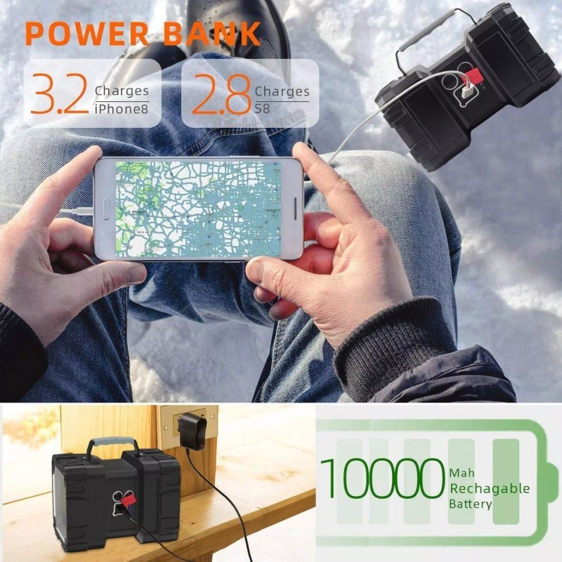 Generic Super Potente Recargable De 40w Linterna De Reflector