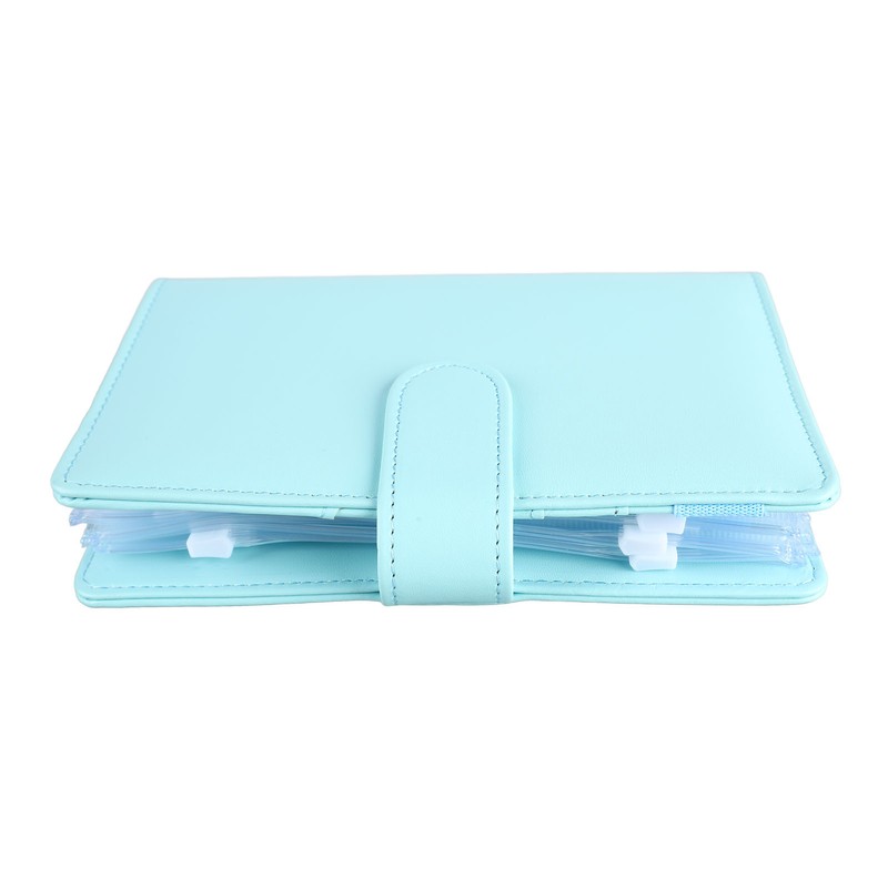 A6 PU Notebook Binder with Transparent Card Pocket Magnet Clasp