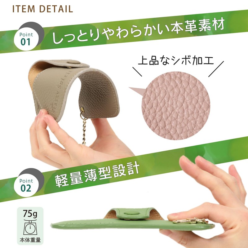 StarrySpirit SMS4 Glasses Case, Sunglasses Case, Eyeglass Case, Genuine Leather,