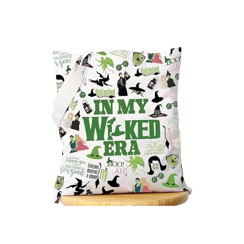 WCGXKO WICKED Canvas Shopping Bag Tote Bag (In my wicked
