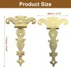 Unlorspy 4Pcs Antique Gold Medieval Door Hinges, 4.45" x 2.72"