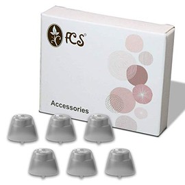 FCS Pack of 6 Click Sleeve for Siemens Signia Intuis 2 Click- ITC (Closed-Medium)