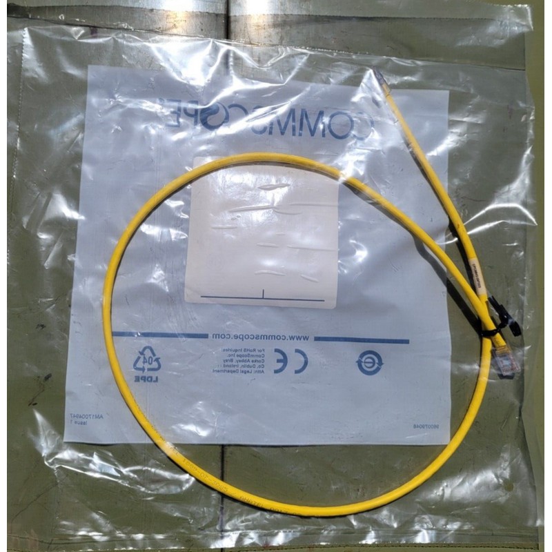 Commscope D8PS-YL-3FT / CPC6642-09F003 Modular Patch Cord 3ft Yellow NEW