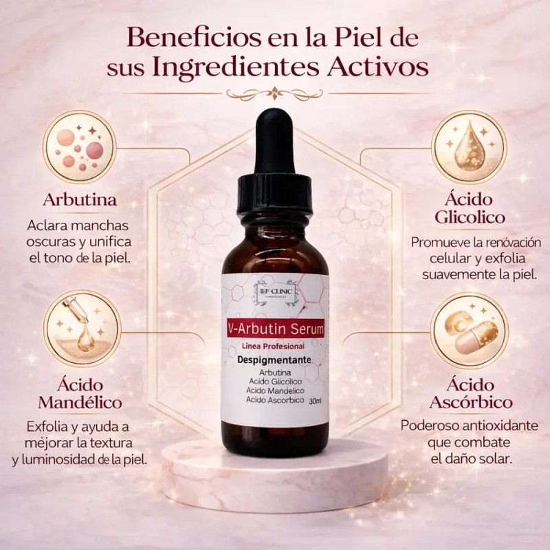 V-arbutin Serum Despigmentante Manchas Ac Glicolico Arbutina