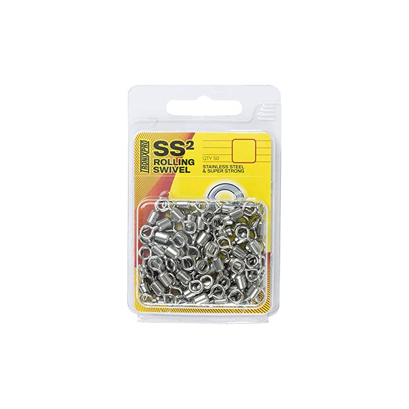 Tronixpro SS2 Stainless Steel Swivels, Super Strong, 13 Sizes, Max