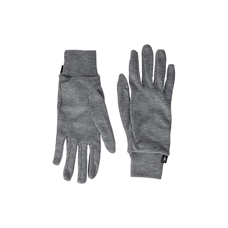Odlo Unisex Active Warm Eco Gloves, Odlo Steel Grey Melange,