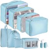 Jsdoin Packing Cubes for Suitcase,9PCS Travel Luggage Packing Organizers for