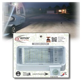 MOTION-GUARD, MG1000-450W, RV Exterior Mounted Bright LED Motion Sensor Porch Flood Light, Rated IP65 with INTELA-Sensor, Polarity Guard, Adjustable Sensitivity and EMI Suppression