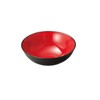 Yamashita Kogei 907211059 Sashimi Plate, Red and Black, Shallow Bowl,