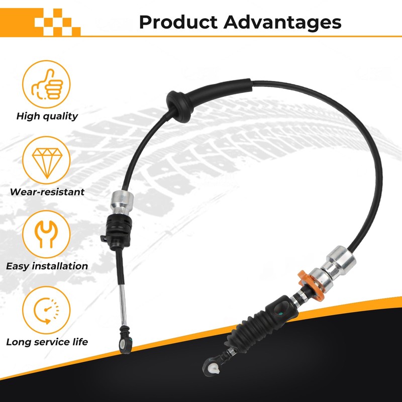 QBselecar Transfer Case Shift Cable Compatible with Jeep Wrangler JK