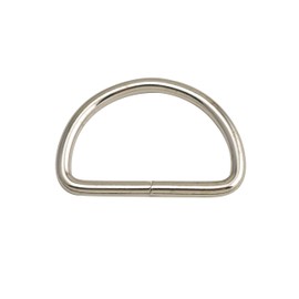 Wuuycoky 2" Inner Diameter Silvery D Rings Buckles D-ring Non-welded For Webbing Strapping Pack of 6