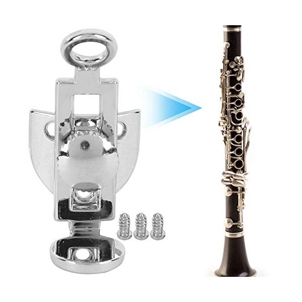 Clarinet Thumb Rest Metal Adjustable Thumb Rest with Thumb Protector