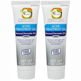 Equate 10% Benzoyl Peroxide Acne Treatment Gel - 2-Pack