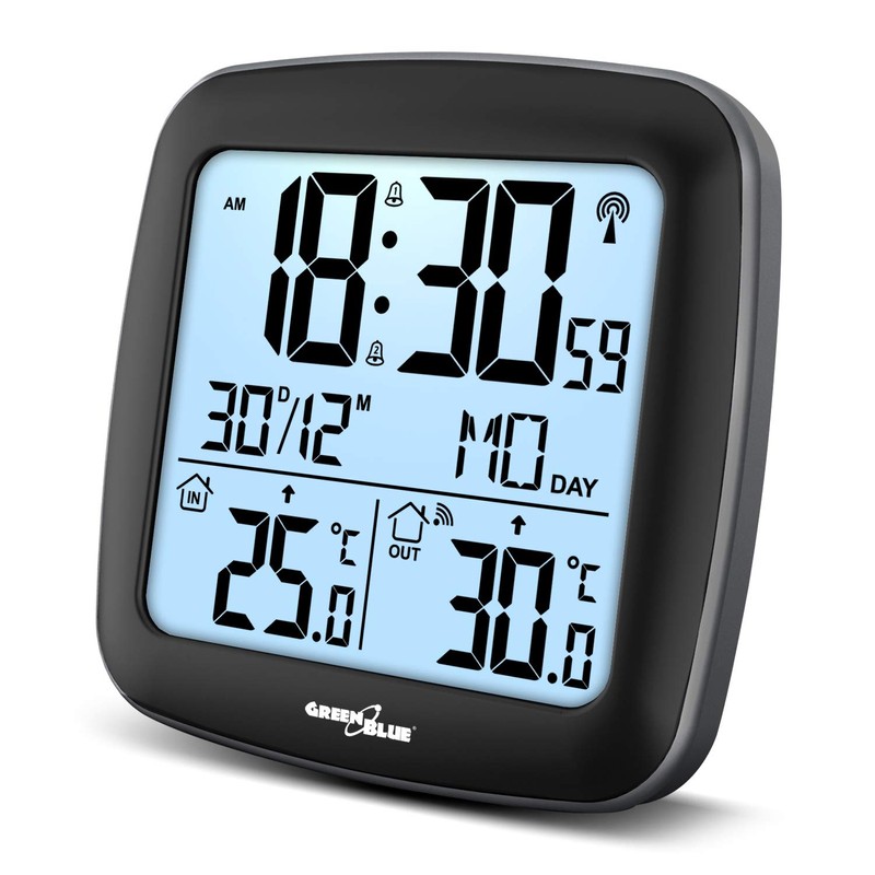 Green Blue GB542 Weather Station with Outdoor Sensor DCF Indoor