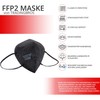 FFP2 Mask Respirator Mask without Valve Pack of 10 Black.