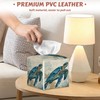Ocean Sea Turtle Tissue Box Holder, Leather Tissue Box Cover