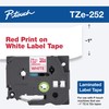 Brother Genuine P-Touch TZE-252 Tape, 1" (24 mm) Standard Laminated
