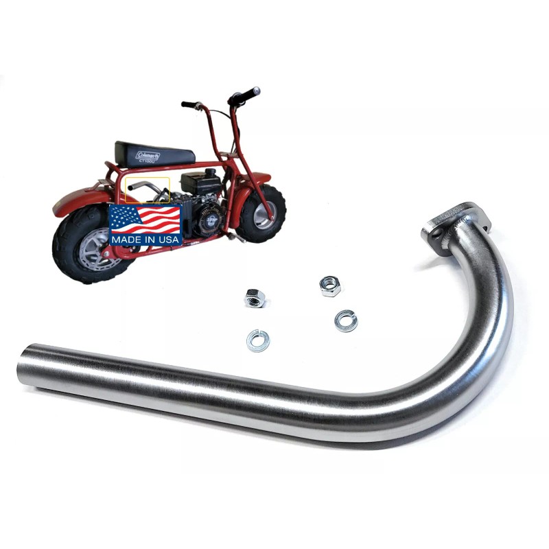 andrei-x Header Exhaust Pipe for: Coleman Powersport 98cc 3.0 HP