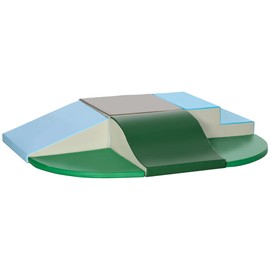 Qaba 6-Pieces Foam Climbing Blocks for Toddlers 1-3 Years, Soft Play Structures for Climb and Crawl, Indoor Kids Baby Activity Play Set, Contemporary