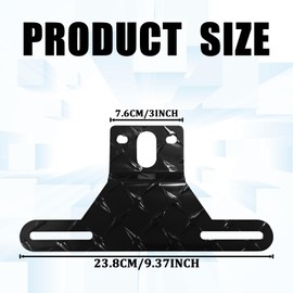 SamWinGear Trailer License Plate Bracket Frame Trailer License Plate Holder for Boats RV Trailers Trucks Golf Cart with Light Mount Hole Bracket Holder Mount Plate Frame with Mounting Screws Caps