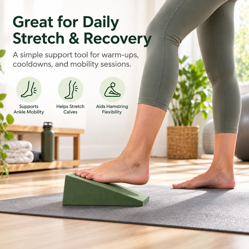 Yoga Wedge Blocks for Stretching & Squats – EVA Foam