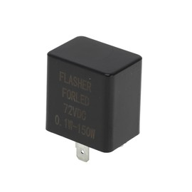 Hihaha 2 Pins 72V 10A Car Relay Waterproof Car Relay Car Motorcycle Truck Boat Multi Purpose 1 Piece Black