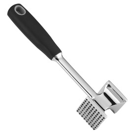 Houlime Gourmet - Herramienta de martillo, ablandador de carne de dos caras, para ablandar carne, carne de res, aves de corral o golpear carnes, nueces, mariscos, etc. Agujero para colgar para un