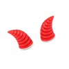 Partuto 2pcs Threaded Car Motorcycle Helmet Bull Horn Style Decoration