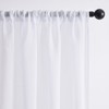 Voile Curtains in Linen Look, Transparent for Living Room, Bedroom,