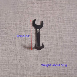 4pcs Vintage Wrench Shape Hooks, Black Wall Hooks for Bathroom Kitchen Home or Office Use for Hanging Clothes, Hats, Towels, Clothes, Keys and Other Miscellaneous Items