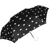 Nakatani Natural Basic Women's Folding Umbrella, Nuance Dot Black [724-054],