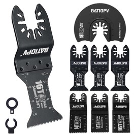 BATIOPV 22tlg Multitool Sägeblätter Set – Universal Zubehör für Holz, Metall, Kunststoff – Kompatibel mit Makita, Dewalt, Einhell, Fein, Bosch, Ryobi – Präzise & Langlebig