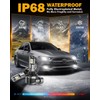 Auxbeam 2025 9006 Fog Lights, 12000LM 6500K White Fog Lights