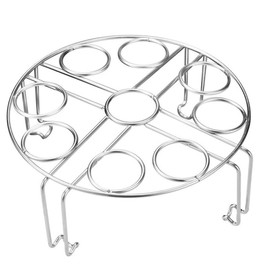 Maxracy Stackable Egg Steamer Rack Trivet 9 holes for Instant Pot Accessories Stainless Steel Egg Assis fits 6qt 8qt Pressure Cooker(9 Holes Stackle Egg Rack)