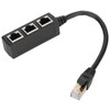RJ45 Ethernet Adapter Cable Extension 1 to 3 Port Excellent