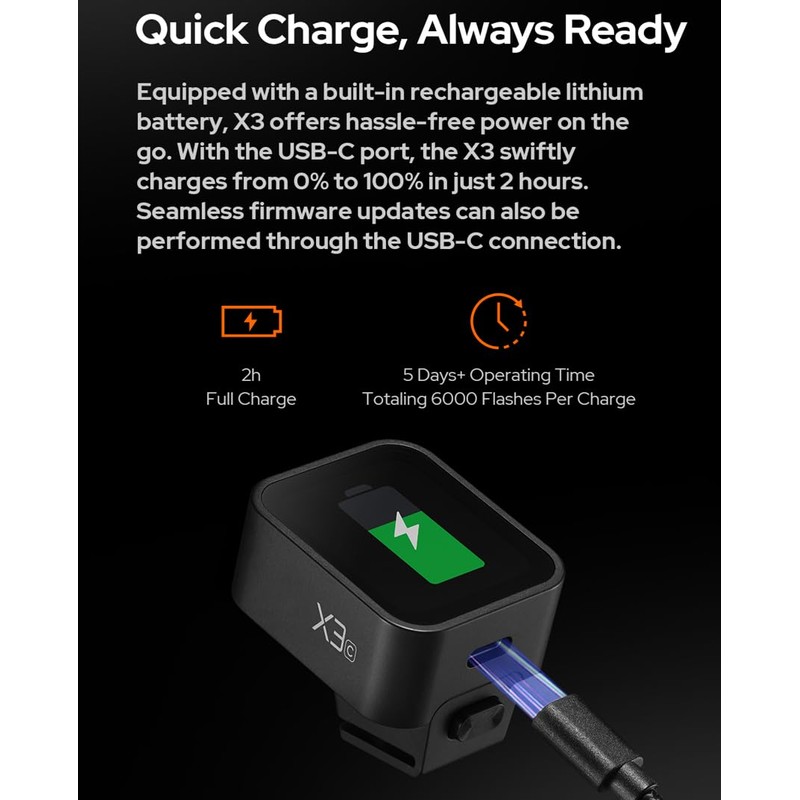 Godox X3C X3 C X3-C 𝗧𝗼𝘂𝗰𝗵𝘀𝗰𝗿𝗲𝗲𝗻 TTL Wireless Flash Trigger