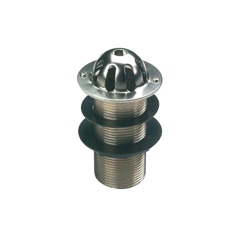 TC Chrome Domed Top Urinal Waste 1 1/2" 40mm Unslotted