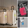 4 Pcs Luggage Locks, Small Padlocks for Suitcase, Travel Security