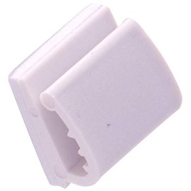 Hillman Hardware Essentials Adhesive Wire Clip White 12 Pack 852984